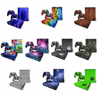 Xbox One X Console Vinyl Skin Decal Sticker Covers Set  -12 Patterns • $11.24