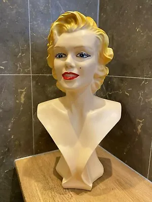 MARILYN MONROE Individually Hand Crafted And Hand Painted Sculpture Bust Figure • £78