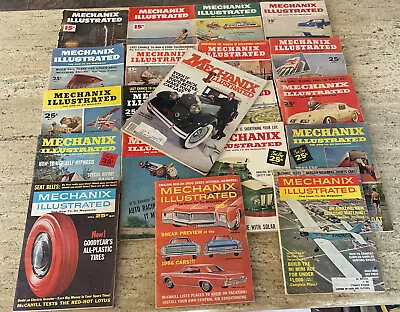 Lot Of (20) Vintage Mechanix Illustrated How-To-Do Magazines 1950’s - 1960’s • $24.95