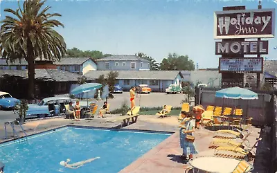 HOLIDAY INN Mountain View CA Roadside Swimming Pool Santa Clara County 1950s • $6.19