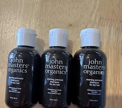 John Masters Organics Evening Primrose Shampoo For Dry Hair 2fl.oz/60ml Set Of 3 • $12