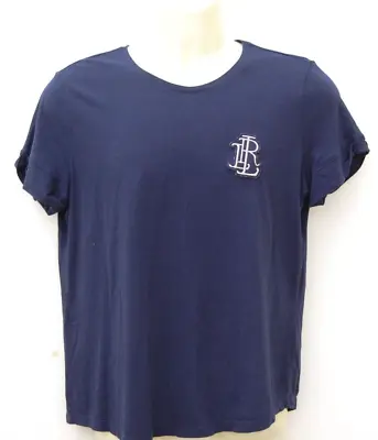 Mens Ralph Lauren  Short Sleeve Casual T-Shirt Navy Size Large Pit To Pit 21inch • £10.57