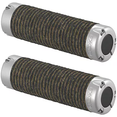 Brooks Plump Leather Grips - Black Rings Are Held Together By 3 Spokes • $74.31