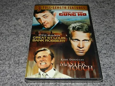 NEW Gung Ho / Great St Louis Bank Robbery / Master Touch TRIPLE FEATURE 2008 DVD • $7.99