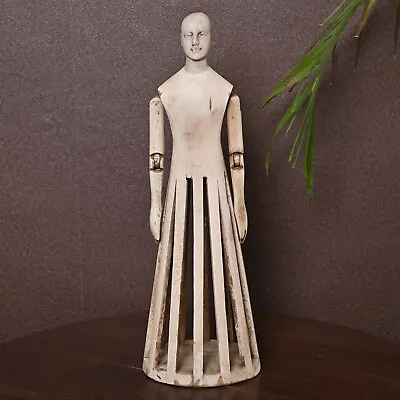 Wooden French Figurine Decorative Hand Craved Santos Cage Doll Statue Sculpture • $143.09