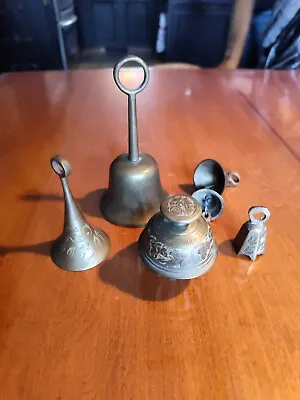 Lot Of 5 Vintage Brass Sanctuary Bells • $20