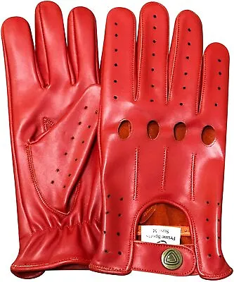 REAL SOFT LEATHER MEN'S TOP QUALITY DRIVING GLOVES STYLISH FASHION D-507 All  • $27.99