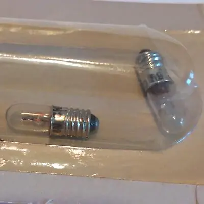 Radio Shack T-1 3/4 Miniature Lamps (QTY: 2) 6V .1A E5 Base • $2