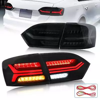 VLAND Smoked LED Tail Lights For 2011-2014 Volkswagen Jetta MK6 W/Sequential • $219.99