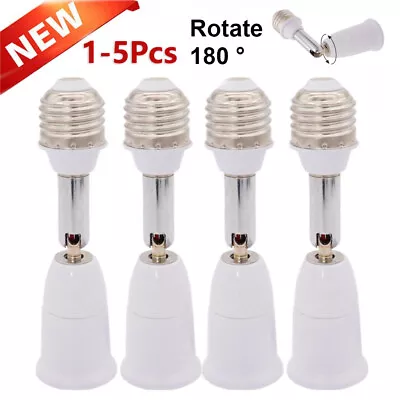 1-6Pcs E26/E27 Light Socket Extender Vertical 90° Adjustable Horizontal 360° US • $18.93