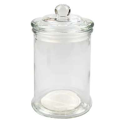 Glass Sweet Jars With Lid Candy Container Buffet Party Wedding Vintage Decorativ • £8.99