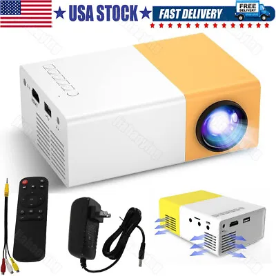 Mini Portable Projector 1080P LED Pico Video Projector For Home Theater Movie US • $23.99