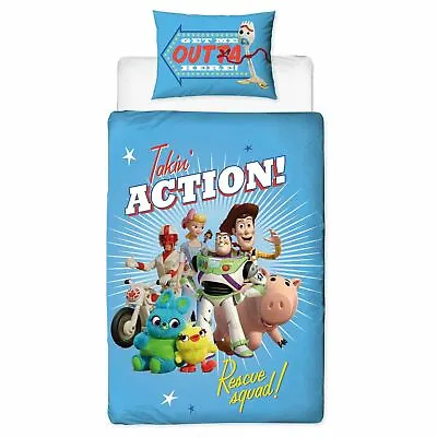 £13.99 • Buy Toy Story 4 Rescue Squad Single Bedding Set Children's Reversible Duvet Cover