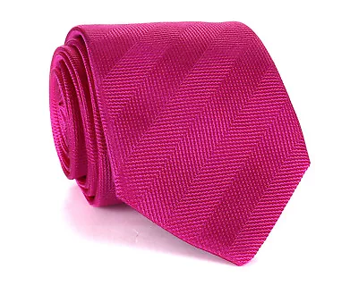 NWT LOUIS COPELAND Pure Silk TIE Magenta Twill Weave Luxury Italy • $7.25