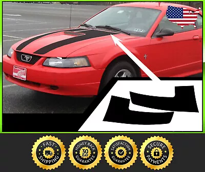 Custom Hood Racing Stripes Decals - Fits 99-04 Ford Mustang GT V6  • $54.99