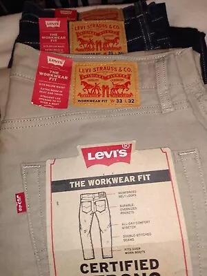 Levi’s Men's Utility Fit Workwear Straight Jeans  Canvas Sizes 33x32/36x32/31x30 • $50