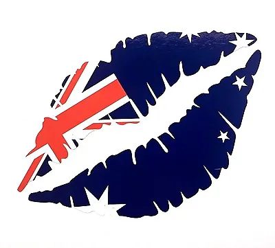 X1 AUSTRALIA FLAG Lips 12.5cm Car Stickers Iphone Ipad Wall Art V8 Sydney  AUS • £2.15