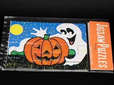 Vintage Halloween Jack O Lantern And Ghost Jigsaw Puzzle Hong Kong Sealed • $15