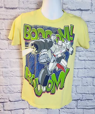 Transformers Men's T-Shirt Megatron Boom Boom! Yellow Size S With Flaw • $10