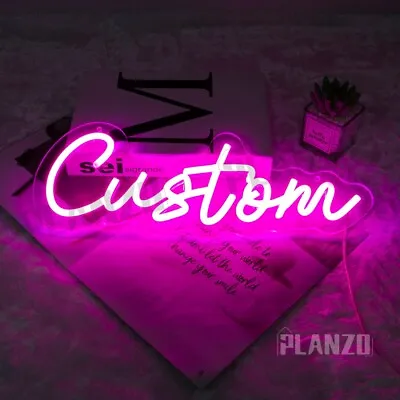 $20 • Buy Custom Neon Sign LED Light For Home Birthday Gift Wall Bar Wedding Decor Name