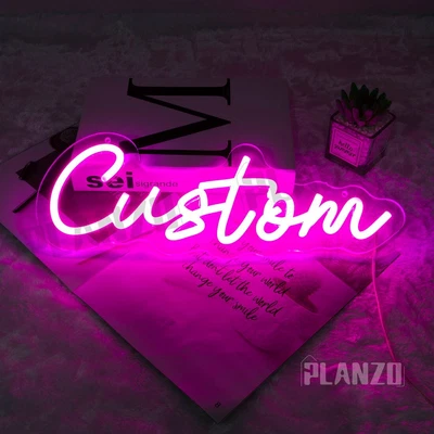 $20 • Buy Custom Neon Sign LED Light For Home Birthday Gift Wall Bar Wedding Decor Name