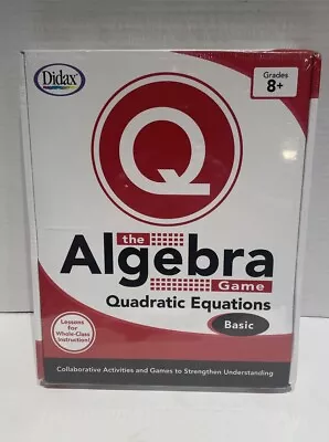 Didax The Algebra Game: Quadratic Equations Basic • $39.99