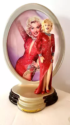 Marilyn Monroe Diamonds & Pearls Divinely Marilyn  Statue Plate COA NEW MINT • $15