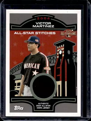 2005 Topps Series 1 Victor Martinez All-Star Stitches Patch #ASR-VM Indians • $0.99