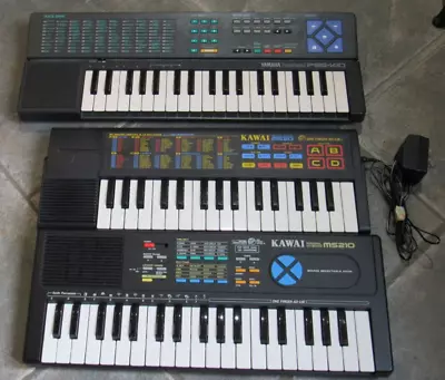 VTG Kawai Yamaha Electronic Instrument 4 Keyboard LOT MS20 MS210 PSS-140 480 • $199.99