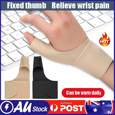 Wrist Brace Support Thumb Spring Hand Compression Gloves For Tunnel Arthritis • $10.19