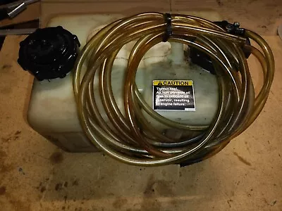 Mercury Mariner Outboard Oil Tank 3 Gallon With Caps & Supply Hoses • $88