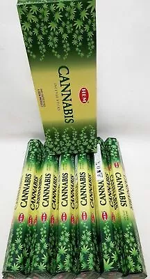 120 CANNABIS Incense Sticks Hem Fragrance Scented Room Spa Relax (6 PACKS)  • £9.49