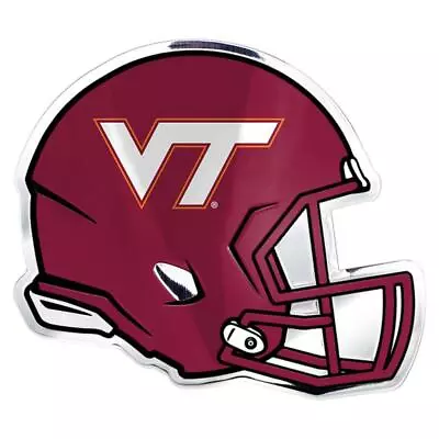 Virginia Tech Hokies Aluminum Helmet Auto Emblem [NEW] Auto Metal Car Decal • $8.95