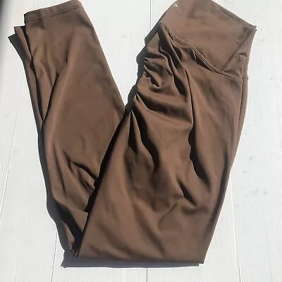 Evolve Apparel Scrunch Active Pants Size M Brown EUC • $29