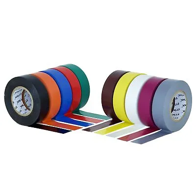 STIKK Multi Colored Electrical Tape (10 Pack) 3/4  Wide 66 Feet 20 Meters Long • $16.97