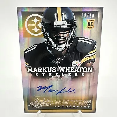 2013 Panini Absolute - Spectrum Gold Autographs #163 Markus Wheaton /10 • $14.99