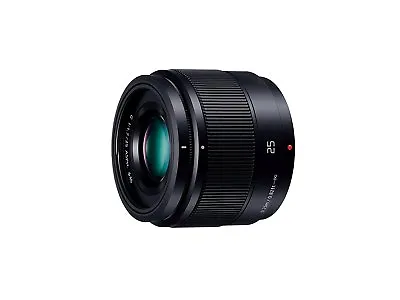 Panasonic LUMIX G 25mm / F1.7 ASPH. Black H-H025-K Lens Black For MFT New • £177.93