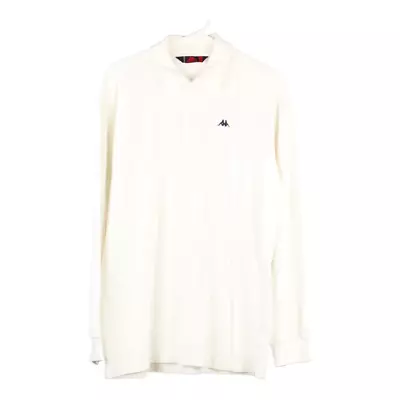 Kappa Polo Shirt - Large White Cotton • £9.70