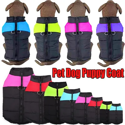 £0.99 • Buy Pet Dog Puppy Clothes Coat Jacket Winter Warm Quilted Padded Puffer Small Vest