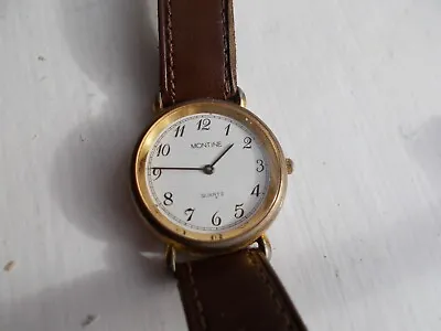 Montine Gents Wrist Watch With Calf Skin Strap • $14.92
