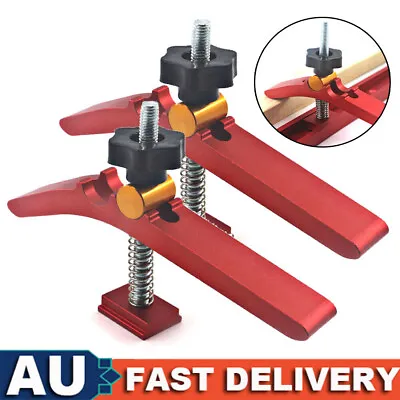 2X Woodworking Aluminum Alloy Quick Acting Hold Down Clamp T-slot T-track Clamp • $25.99