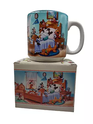 Mickey Mouse Coffee Mug Tea Cup Through The Years Ceramic 12 Oz Walt Disney • $14