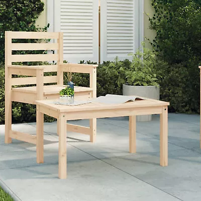 Garden Table 82.5x50.5x45  Solid Wood Pine F1S1 • £61.99