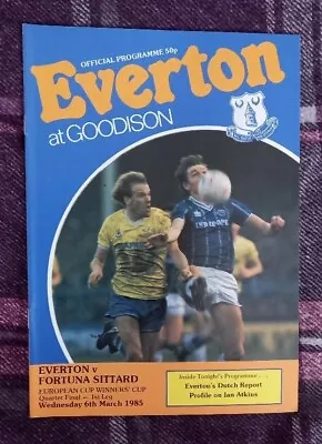 1984/85 ECWC Quarter Final - EVERTON V. FORTUNA SITTARD • £2.99