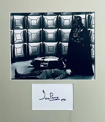 Dave Prowse HAND SIGNED 6x4 White Card & 10x8 Star Wars DARTH VADER Photograph • £89.99