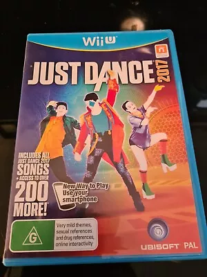 Just Dance 2017 Nintendo WiiU Wii U Like New Condition Free Post Aus Pal Family • $18