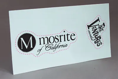 Mosrite The Ventures Model 1965 Black Water Slide Decal Guitar Headstock Restore • $19.75