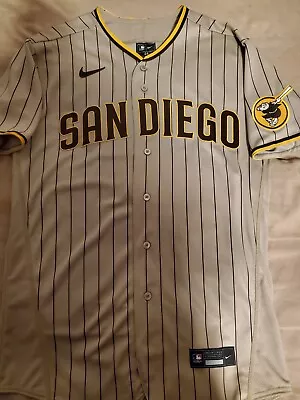 Authentic San Diego Padres Manny Machado Nike Jersey Size 44 • $385