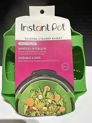 New Instant Pot Silicone Steamer Basket 6 & 8 Quart Compatible Green BPA Free • $14