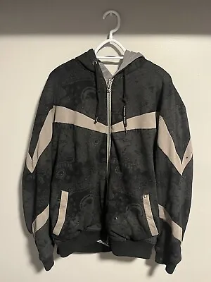 Metal Mulisha Full Zip Hoodie Men’s XL Y2K Grunge Skull Graphic • $54.64